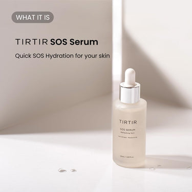 TIRTIR SOS Serum - Radiant Glow Boosting Face | Plumping, Anti Aging, Hydrating |Visibly Smooth and Glowy Skin | Fragrance Free Serum for All Skin Types, 1.69 fl.oz.